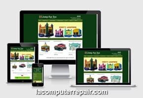 Affordable responsive web site design for small business - Jump For You, Azusa CA USA