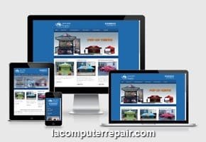 Affordable responsive web site design for small business Tents with Graphics